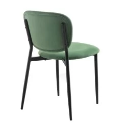 Kelmarsh Set Of 2 Grass Green Velvet Upholstered Dining Chairs -The Furniture Shop DCH 2128 GRASS VEL 2P WB5
