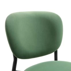 Kelmarsh Set Of 2 Grass Green Velvet Upholstered Dining Chairs -The Furniture Shop DCH 2128 GRASS VEL 2P detail1