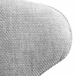 Langham Set Of 2 Grey Woven Fabric Carver Dining Chairs With Fluted Back -The Furniture Shop DCH 2143 GREY WOV 2P detail3