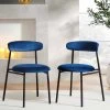 Donna Set Of 2 Navy Blue Velvet Dining Chairs 1 Donna Set Of 2 Navy Blue Velvet Dining Chairs -The Furniture Shop DCH 2149 NAVY VEL 2P main
