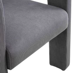 Greenwich Grey Corduroy Dining Chair -The Furniture Shop DCH 2159 GREY CORD detail4