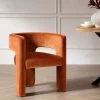 Greenwich Rust Velvet Dining Chair -The Furniture Shop DCH 2159 RUST VEL main