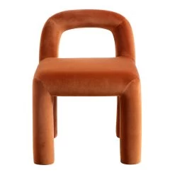 Libby Rust Velvet Dining Chair -The Furniture Shop DCH 2160 RUST VEL WB1