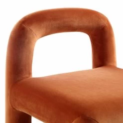 Libby Rust Velvet Dining Chair -The Furniture Shop DCH 2160 RUST VEL detail2