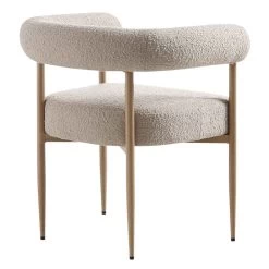 Fulbourn Taupe Boucle Dining Chair With Natural Wood Effect Legs 22 Fulbourn Taupe Boucle Dining Chair With Natural Wood Effect Legs -The Furniture Shop DCH 2162 TAUPE BOUCLE NAT WB4
