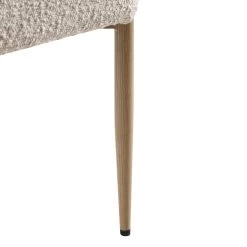 Fulbourn Taupe Boucle Dining Chair With Natural Wood Effect Legs 27 Fulbourn Taupe Boucle Dining Chair With Natural Wood Effect Legs -The Furniture Shop DCH 2162 TAUPE BOUCLE NAT detail4