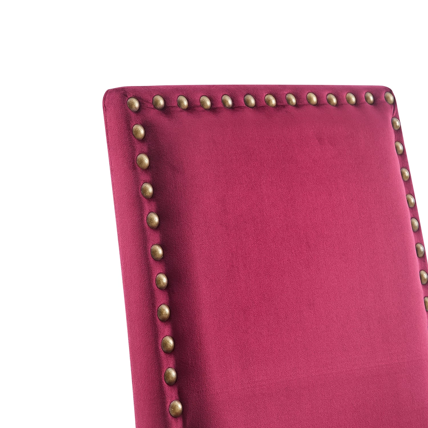 Maidwell Set Of 2 Crimson Red Velvet Dining Chairs 10 Maidwell Set Of 2 Crimson Red Velvet Dining Chairs - Image 8