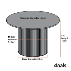 Maru Ceramic Top Silver Oak Pedestal Round Dining Table -The Furniture Shop Dimensional Drawings MAY 2023 BSD 134 1 9a17fd21 692f 43b7 af44 307f212e4547