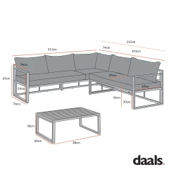 Albany Aluminium Corner Sofa Set With Reclining Back And Coffee Table, Taupe -The Furniture Shop Dimensional Drawings NEW Garden OD SF 1023copy 2 7593afca 42d7 495e a75e f61ae6dbb3bb