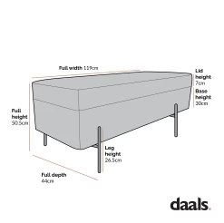 Jed Ecru Boucle 120cm Large Storage Ottoman Bench 20 Jed Ecru Boucle 120cm Large Storage Ottoman Bench -The Furniture Shop Dimensional Drawings OTTO 2245 ECRUBOUCLE