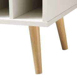 Frances Woven Rattan Drinks Cabinet, White -The Furniture Shop FT CAB 02 WHITE detail2