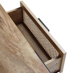 Izzy Curved Rattan 150cm TV Unit, Natural -The Furniture Shop FT TV 03 NAT detail3