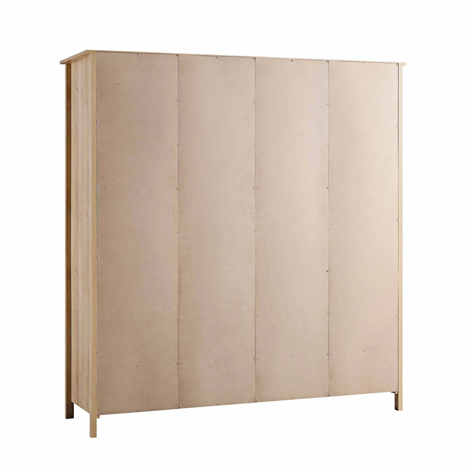 Frances Rattan 4-Door Wardrobe With 2 Drawers, Natural 11 Frances Rattan 4-Door Wardrobe With 2 Drawers, Natural - Image 9