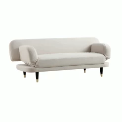 Solna 2-Seater Sofa Bed, Champagne Velvet -The Furniture Shop GCSF 2277 CHAMP VEL GIF2