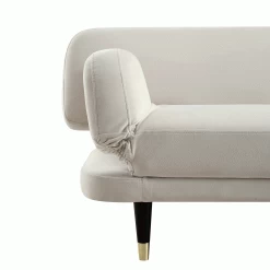 Solna 2-Seater Sofa Bed, Champagne Velvet -The Furniture Shop GCSF 2277 CHAMP VEL GIF3