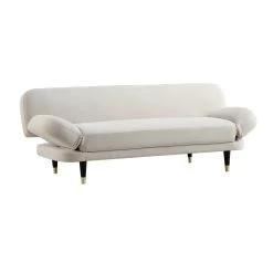 Solna 2-Seater Sofa Bed, Champagne Velvet -The Furniture Shop GCSF 2277 CHAMP VEL WB2