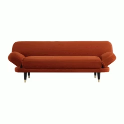 Solna 2-Seater Sofa Bed, Rust Velvet -The Furniture Shop GCSF 2277 RUST VEL GIF2