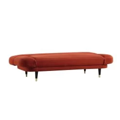 Solna 2-Seater Sofa Bed, Rust Velvet -The Furniture Shop GCSF 2277 RUST VEL WB4