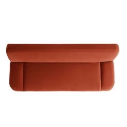 Solna 2-Seater Sofa Bed, Rust Velvet -The Furniture Shop GCSF 2277 RUST VEL WB6
