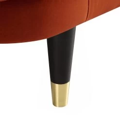 Solna 2-Seater Sofa Bed, Rust Velvet -The Furniture Shop GCSF 2277 RUST VEL detail2