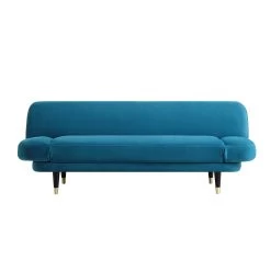 Solna 2-Seater Sofa Bed, Teal Velvet 25 Solna 2-Seater Sofa Bed, Teal Velvet -The Furniture Shop GCSF 2277 TEAL VEL WB2