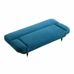 Solna 2-Seater Sofa Bed, Teal Velvet 29 Solna 2-Seater Sofa Bed, Teal Velvet -The Furniture Shop GCSF 2277 TEAL VEL WB3