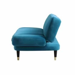 Solna 2-Seater Sofa Bed, Teal Velvet 26 Solna 2-Seater Sofa Bed, Teal Velvet -The Furniture Shop GCSF 2277 TEAL VEL WB4