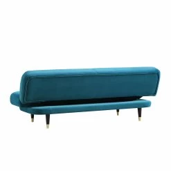 Solna 2-Seater Sofa Bed, Teal Velvet 28 Solna 2-Seater Sofa Bed, Teal Velvet -The Furniture Shop GCSF 2277 TEAL VEL WB6