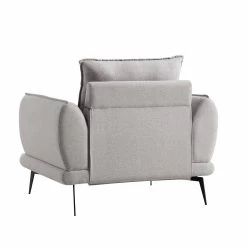 Obriel Grey Marl Fabric Armchair -The Furniture Shop GCSF 2299 GREY FAB 1ST WB5