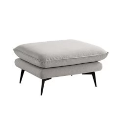 Obriel Grey Marl Fabric Footstool -The Furniture Shop GCSF 2299 GREY FAB STOOL WB1