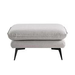 Obriel Grey Marl Fabric Footstool -The Furniture Shop GCSF 2299 GREY FAB STOOL WB2