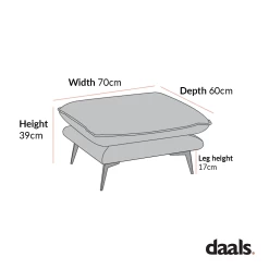 Obriel Grey Marl Fabric Footstool -The Furniture Shop GCSF 2299 STOOL 1 dc4c12c7 4728 40d6 98af 2caea59608f1