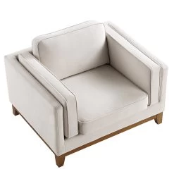 Dipley Champagne Velvet Sofa, 1-Seater -The Furniture Shop GCSF 2339 CHAMP VEL 1ST WB4