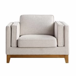 Dipley Oatmeal Fabric Sofa, 1-Seater 18 Dipley Oatmeal Fabric Sofa, 1-Seater -The Furniture Shop GCSF 2339 OAT WOV 1ST WB1
