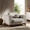Dipley Oatmeal Fabric Sofa, 1-Seater -The Furniture Shop GCSF 2339 OAT WOV 1ST main