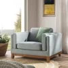 Dipley Sage Fabric Sofa, 1-Seater -The Furniture Shop GCSF 2339 SAGE WOV 1ST scene1