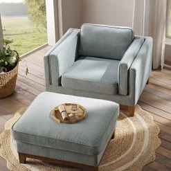 Dipley Sage Fabric Sofa, 1-Seater 16 Dipley Sage Fabric Sofa, 1-Seater -The Furniture Shop GCSF 2339 SAGE WOV 1ST scene3