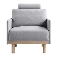 Timber Grey Marl Fabric Armchair -The Furniture Shop GCSF 2348 GREY FAB 1ST WB2
