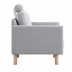 Timber Grey Marl Fabric Armchair -The Furniture Shop GCSF 2348 GREY FAB 1ST WB4