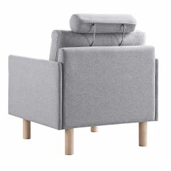 Timber Grey Marl Fabric Armchair -The Furniture Shop GCSF 2348 GREY FAB 1ST WB5