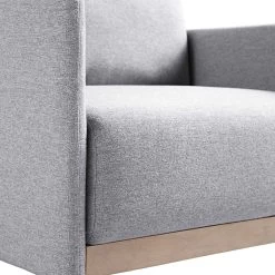 Timber Grey Marl Fabric Armchair -The Furniture Shop GCSF 2348 GREY FAB 1ST detail1