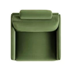 Timber Fern Green Velvet Armchair -The Furniture Shop GCSF 2348 MOSS VEL 1ST WB3
