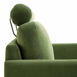 Timber Fern Green Velvet Armchair -The Furniture Shop GCSF 2348 MOSS VEL 1ST detail2