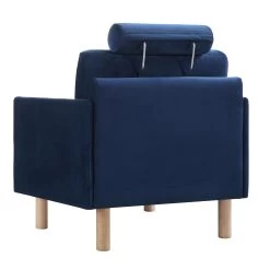 Timber Navy Blue Velvet Armchair 23 Timber Navy Blue Velvet Armchair -The Furniture Shop GCSF 2348 NAVY VEL 1ST WB5