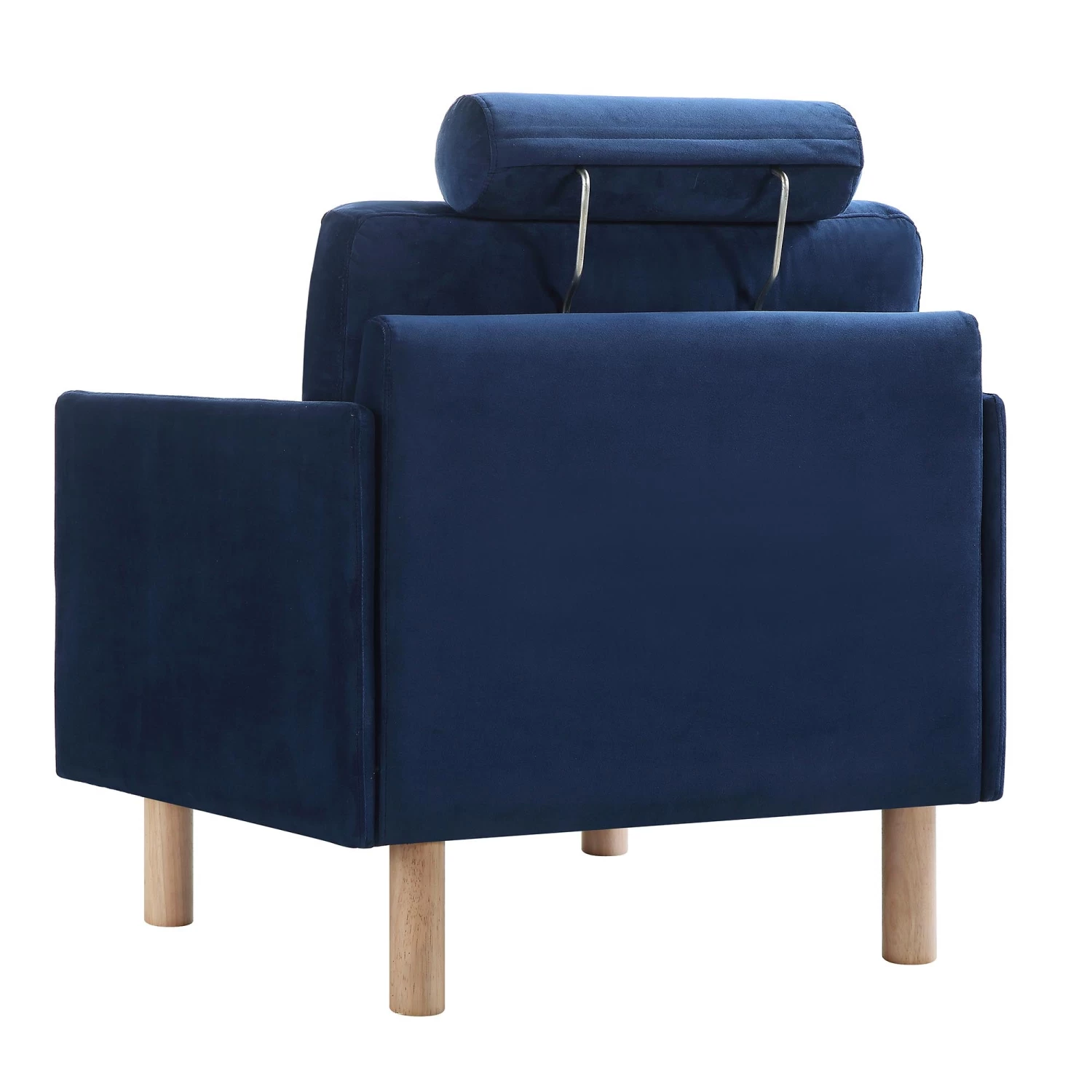 Timber Navy Blue Velvet Armchair 12 Timber Navy Blue Velvet Armchair - Image 10