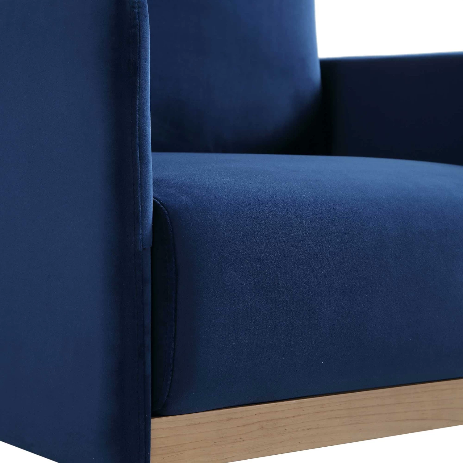 Timber Navy Blue Velvet Armchair 13 Timber Navy Blue Velvet Armchair - Image 11