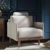 Timber Oatmeal Fabric Armchair -The Furniture Shop GCSF 2348 OAT FAB 1ST main