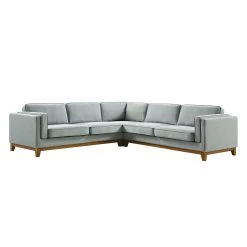Dipley Sage Woven Fabric Grande Corner Sofa 24 Dipley Sage Woven Fabric Grande Corner Sofa -The Furniture Shop GCSF 2399 SAGE WOV LARGECORNER WB1