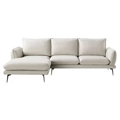 Obriel Oatmeal Fabric Sofa, Grande Chaise Sofa Left Hand -The Furniture Shop GCSF 2400 OAT FAB LEFT WB2
