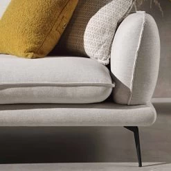 Obriel Oatmeal Fabric Sofa, Grande Chaise Sofa Left Hand -The Furniture Shop GCSF 2400 OAT FAB LEFT scene3